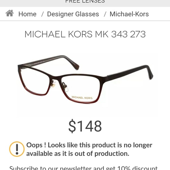 Authentic Michael Kors Frames W/Case - Picture 6 of 6